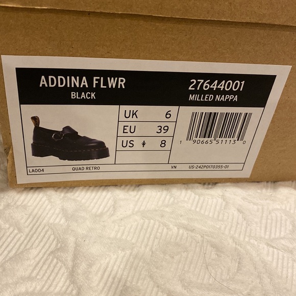 Dr. Martens NIB SZ 8 Adina flower black Mary Jane - Picture 6 of 6